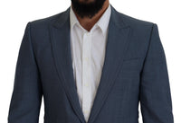 Thumbnail for Elegant Blue Single Breasted Sport Blazer