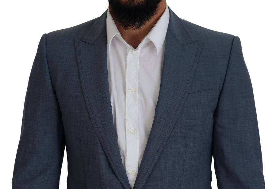 Elegant Blue Single Breasted Sport Blazer
