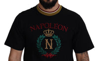 Thumbnail for Iconic Black Cotton Crew Neck Tee