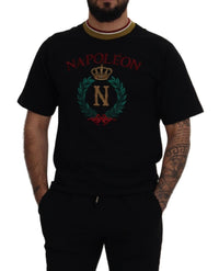 Thumbnail for Iconic Black Cotton Crew Neck Tee