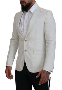 Thumbnail for Elegant White Sicilia Single Breasted Blazer