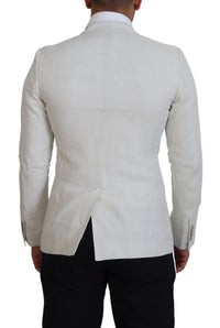 Thumbnail for Elegant White Sicilia Single Breasted Blazer