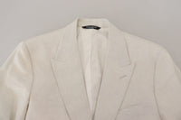 Thumbnail for Elegant White Sicilia Single Breasted Blazer