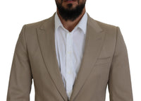 Thumbnail for Elegant Beige Single Breasted Blazer