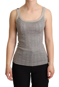 Thumbnail for Chic Sleeveless Gray Tank Top