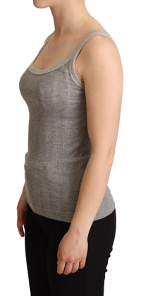 Thumbnail for Chic Sleeveless Gray Tank Top