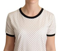 Thumbnail for Polka Dot Crewneck Cotton Tee