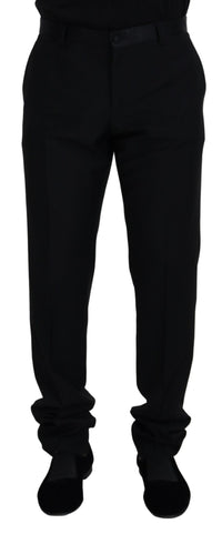 Thumbnail for Black Wool Chino Formal Pants