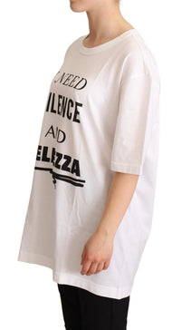 Thumbnail for Elegant Motive Print Crewneck T-shirt