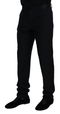 Thumbnail for Black Wool Chino Formal Pants