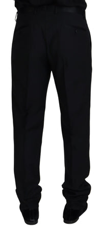 Thumbnail for Black Wool Chino Formal Pants