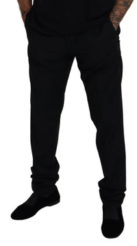 Thumbnail for Black Wool Chino Formal Pants