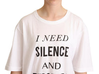 Thumbnail for Elegant Motive Print Crewneck T-shirt