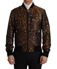 Thumbnail for Elegant Brown Blouson Jacket