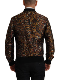 Thumbnail for Elegant Brown Blouson Jacket