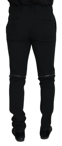 Thumbnail for Elegant Black Virgin Wool Trousers