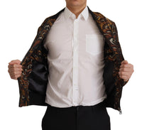 Thumbnail for Elegant Brown Blouson Jacket