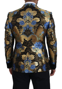 Thumbnail for Gold Lurex Double Breasted Jacket Blazer