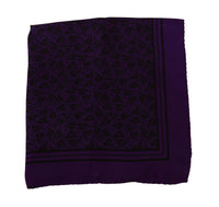 Thumbnail for Purple Patterned Square Handkerchief Scarf