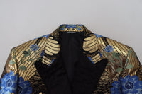 Thumbnail for Gold Lurex Double Breasted Jacket Blazer