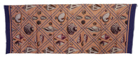 Thumbnail for Blue Linen Seashell Pattern Mens Wrap Shawl Scarf