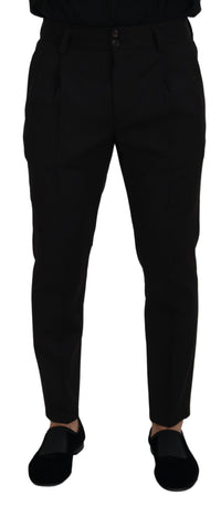 Thumbnail for Black Wool Chino Men Formal Pants