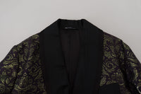 Thumbnail for Gold Jacquard Robe Jacket