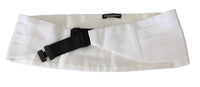 Thumbnail for Elegant Silk White Cummerbund