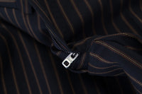 Thumbnail for Black Brown Striped Men Formal Pants