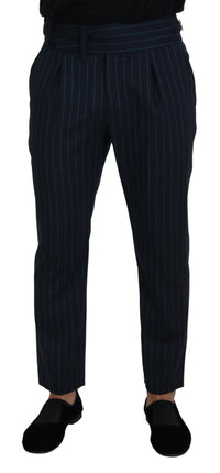 Thumbnail for Blue Striped Men Formal Pants