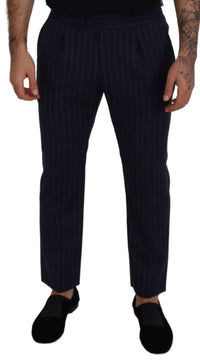 Thumbnail for Blue Striped Men Formal Pants