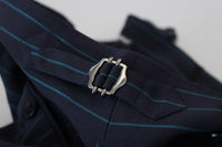 Thumbnail for Blue Striped Men Formal Pants