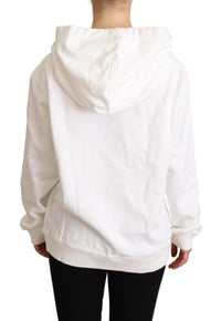 Thumbnail for White L'Amore Motive Hooded Sweater