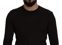 Thumbnail for Elegant Brown Crewneck Cotton Sweater