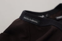 Thumbnail for Elegant Brown Crewneck Cotton Sweater