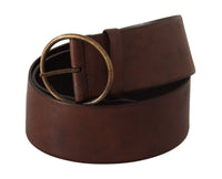 Thumbnail for Elegant Leather Belt with Engraved Buckle