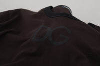 Thumbnail for Elegant Brown Crewneck Cotton Sweater