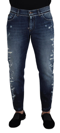 Thumbnail for Elegant Blue Wash Regular Fit Jeans