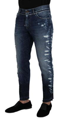 Thumbnail for Elegant Blue Wash Regular Fit Jeans