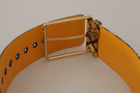 Thumbnail for Elegant Blue Leather Belt with Metal Buckle