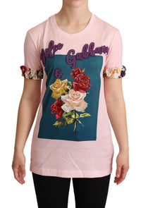 Thumbnail for Elegant Floral Rose Applique T-Shirt
