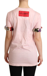 Thumbnail for Elegant Floral Rose Applique T-Shirt