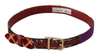 Thumbnail for Multicolor Canvas Leather Belt with Engraved Buckle