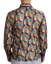 Thumbnail for Elegant Silk Casual Shirt with DG Logo