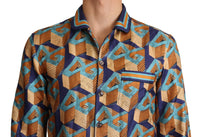 Thumbnail for Elegant Silk Casual Shirt with DG Logo