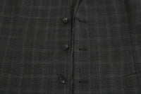 Thumbnail for Elegant Checkered Wool Vest for the Urbane Man