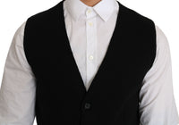 Thumbnail for Sleek Black Cotton Formal Vest