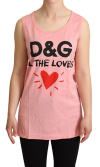Thumbnail for Chic Pink Motive Print Crewneck Tee