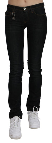 Thumbnail for Chic Black Mid Waist Slim Fit Denim Jeans