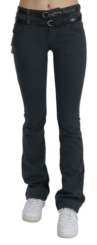 Thumbnail for Chic Mid Waist Slim Flared Denim